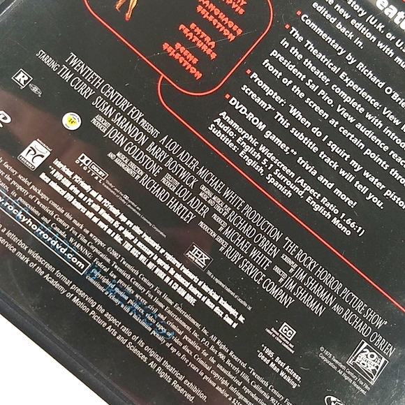 The Rocky Horror Picture Show DVD with Bonus Features! - Picture 7 of 15